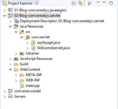 Servlet Parametre Gönderme
