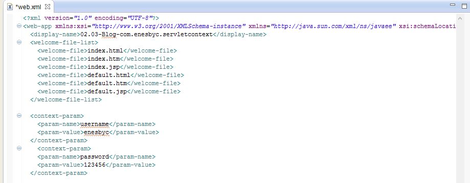 Servlet Context Kullanımı