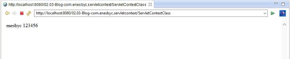 Servlet Context Kullanımı