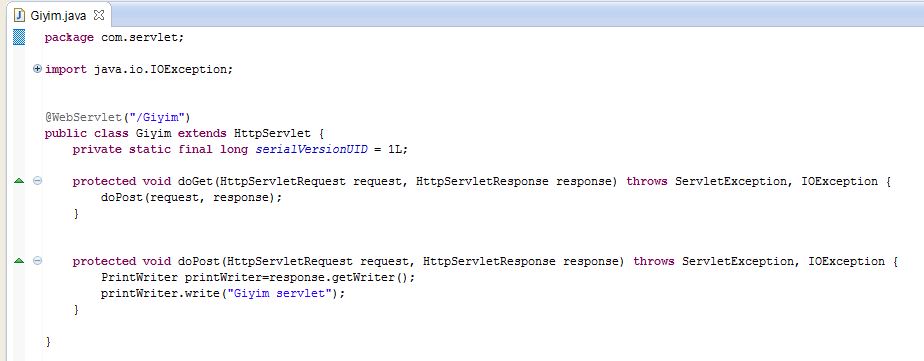 Dispatcher Servlet Kullanımı